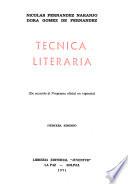 Tecnica literaria
