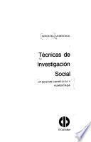 Técnicas de investigación social