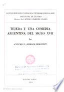 Tejeda y una comedia argentina del siglo XVII