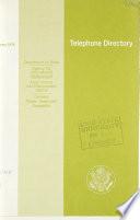 Telephone Directory - Department of State, Agency for International Development, Arms Control and Disarmament Agency, Overseas Private Investment Corporation