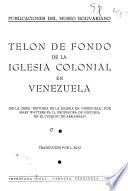 Telón de fondo de la iglesia colonial en Venezuela