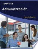 Temas de Administración