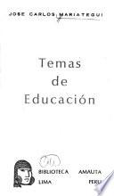 Temas de educación