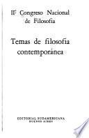 Temas de filosofía contemporánea