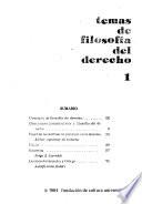 Temas de filosofía del derecho