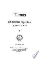Temas de historia argentina y americana