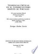 Tendencias críticas en el conservantismo después de Portales