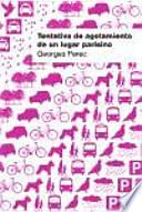 Tentativa de agotamiento de un lugar parisino