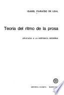 Teoría del ritmo de la prosa