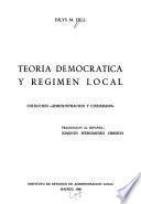 Teoria democratica y regimen local