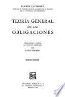 Teoría general de las obligaciones