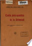 Teoria psico-genetica de la voluntad