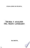 Teoría y análisis del texto literario