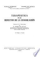 Terapéutica de los defectos de la coagulación