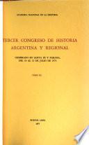 Tercer Congreso de Historia Argentina y Regional
