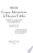 Tercer Congreso Interamericano de Educación Católica celebrado en La Paz, Bolivia, del 26 de septiembre al 6 de octubre de 1948