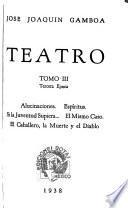 Tercera época: Alucinaciones, Espíritus, Si la juventud supiera..., El mismo caso, El caballero, la muerte y el diable