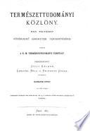Természettudományi közlöny