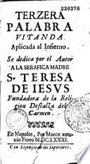 Terzera palabra Vitanda. Aplicada al infierno