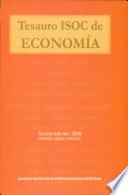 Tesauro ISOC de economia/ ISOC Thesaurus of Economics