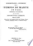 Testimonianze e confronti sul tempio di Marte in Todi