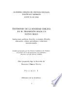 Testimonio de la sociedad chilena en su transición hacia un nuevo siglo