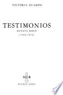 Testimonios; octava serie (1968-1970)
