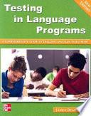 Testing in Language Programs