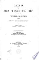 Textes et monuments figurés relatifs aux mystères de Mithra