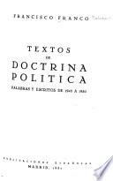 Textos de doctrina política