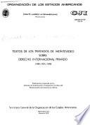 Textos de los tratados de montevideo sobre derecho internacional privado (1889, 1939 y 1940)