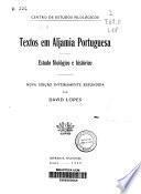 Textos em aljamia portuguesa