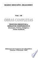 Textos ineditos y ensayos dispersos II
