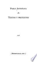 Textos y pretextos