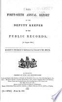 The 1st- Annual Report of the Deputy Keeper of the Public Records ...
