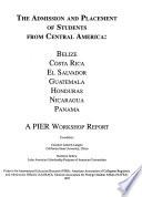 The Admission and Placement of Students from Central America