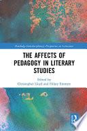The Affects of Pedagogy in Literary Studies