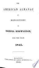 The American Almanac and Repository of Useful Knowledge