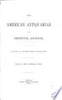 The American Antiquarian and Oriental Journal