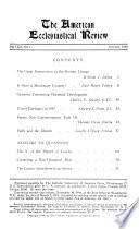 The American Ecclesiastical Review