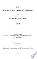 The American Hereford Record and Hereford Herd Book