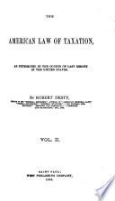 The American Law of Taxation