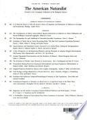 The American Naturalist