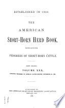 The American Short-horn Herd Book