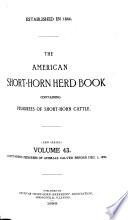 The American Shorthorn Herd Book