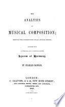The analysis of musical composition