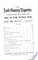 The Anti-slavery Reporter