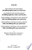 The Artists of the World Bio-bibliographical Index by Profession