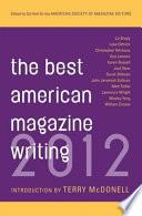 The Best American Magazine Writing 2012