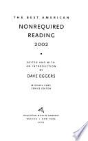 The Best American Nonrequired Reading 2002